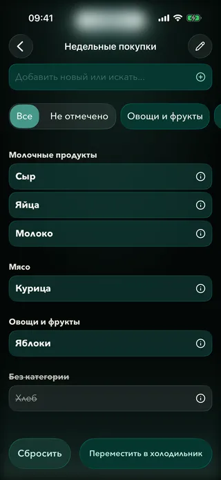 Спіс пакупак