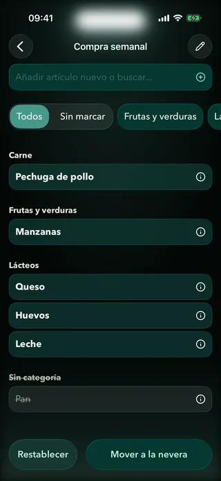 Lista de la compra